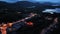 Aerial night view of Ardara in County Donegal - Ireland