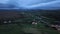 Aerial night view of Ardara in County Donegal - Ireland