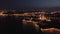 Aerial night view of Peter and Paul Fortress