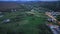 Aerial night view of Ringfort in Ardara in County Donegal - Ireland