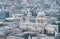 Aerial night view of St Paul, London