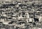 Aerial night view of St Paul, London