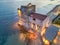 Aerial night view of Torre Mozza near Follonica, Tuscany - Italy