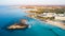Aerial Nissi beach, Ayia Napa, Cyprus