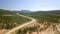 Aerial northern Namibia landscape