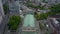 AERIAL: Opera House in Frankfurt am Main, Germany from Above Circa 2017