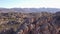 Aerial over dry rocky valley, Cederberg, South Africa