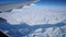 Aerial over Greeland glaciers
