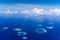 Aerial overhead of Rafa Atoll