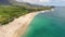 Aerial overlooking Makaha Beach