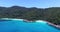 Aerial pan of Perhentian island