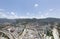 Aerial panarama view on Shatin, Tai Wan, Shing Mun River in Hong Kong