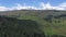 Aerial panning shot over the forest between Oban and Taynuilt, Argyll