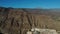 Aerial panorama of Acantilados de Los Gigantes rocks of the giants at sunset and on the Teide volcano, Tenerife, Canary