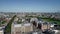 Aerial panorama of Amsterdam in Netherlands. Famous places to visit in dutch city center.