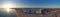 Aerial panorama from Armacao de Pera in the Algarve Portugal at sunset