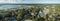 Aerial panorama of Beaufort, South Carolina,