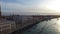 Aerial panorama. Beautiful Venice. Sunrise. 4K