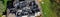 Aerial panorama burnt house with destroyed single roof of two story single family home in Rochester, New York