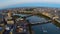 Aerial panorama of central London