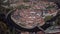 Aerial panorama of Cesky Krumlov. Untouched LOG format.