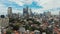 Aerial panorama of the city center with skyscrapers Jakarta. Indonesia.