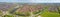 Aerial panorama from the city Dronten in Flevoland the Netherlands