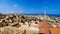 Aerial panorama cityscape view to Sidon, Lebanon