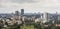 Aerial panorama of downtown Nairobi and the Kilimani area of Nairobi, Kenya