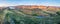 Aerial panorama of foothills at Fort Collins