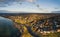 Aerial panorama of Frankston coastline