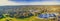 Aerial panorama of Frankston suburb.