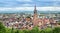 Aerial panorama of Freiburg, Germany