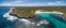 Aerial panorama of Hanson bay ans South West River. Kangaroo Isl