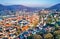 Aerial panorama of Heidelberg old town in Germany