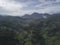 Aerial panorama hills mountain and volcano West Java  of Indonesia