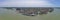 Aerial panorama from the historical city Dordrecht in Zuid Holland the Netherlands