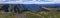 Aerial panorama of Kanangra Walls and Mount Cloud Maker in regional Australia