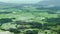 Aerial Panorama Landscape Scenery of Mountain Slope with Tropical Forest and Rice Field in The Valley From Panenjoan Amphitheater