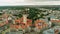 Aerial Panorama of Leipzig`s Old Town Skyline, Germany, Europe. New Town Hall