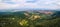 aerial panorama of Leptokaria and Litochoro from Mount Olympus