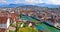 Aerial panorama of Lucerne, Switzerland