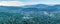 Aerial panorama of Marysville town.