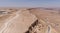 Aerial Panorama of the North Rim of the Makhtesh Ramon Crater in Israel
