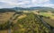 Aerial panorama of Omeo Highway and Mitta Mitta Valley, Australia