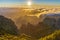 Aerial panorama of Pico do Arieiro mountain