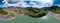 Aerial panorama of the river of Katun