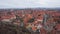 Aerial panorama of Rothenburg ob der Tauber