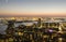 Aerial panorama of Rotterdam