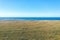 Aerial panorama of the sea paradise of Dzharylhach island in the black Sea